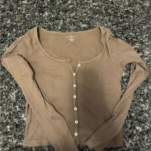 Brandy Melville Brown Shirt